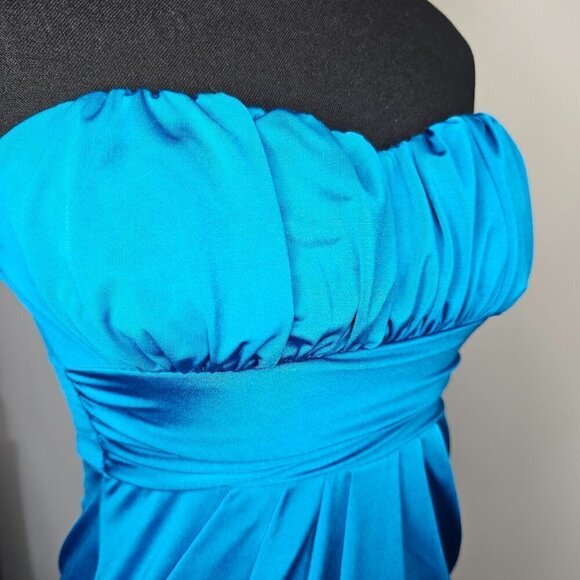 Strapless Party/Wedding/Cocktail Dress - Teal, size Small - Picture 4 of 15